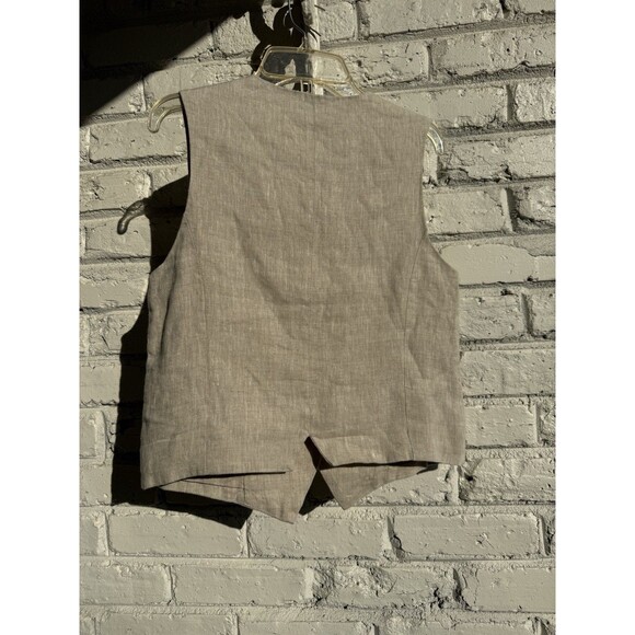 Lanhtropy 100% Linen Vest XS- NWT - Picture 5 of 10
